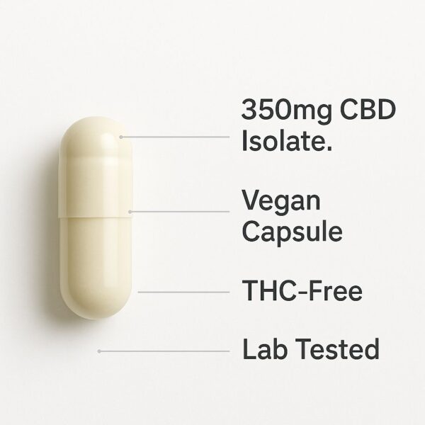 Ultra-Potent 350mg CBD Capsules – 10,500mg Total CBD